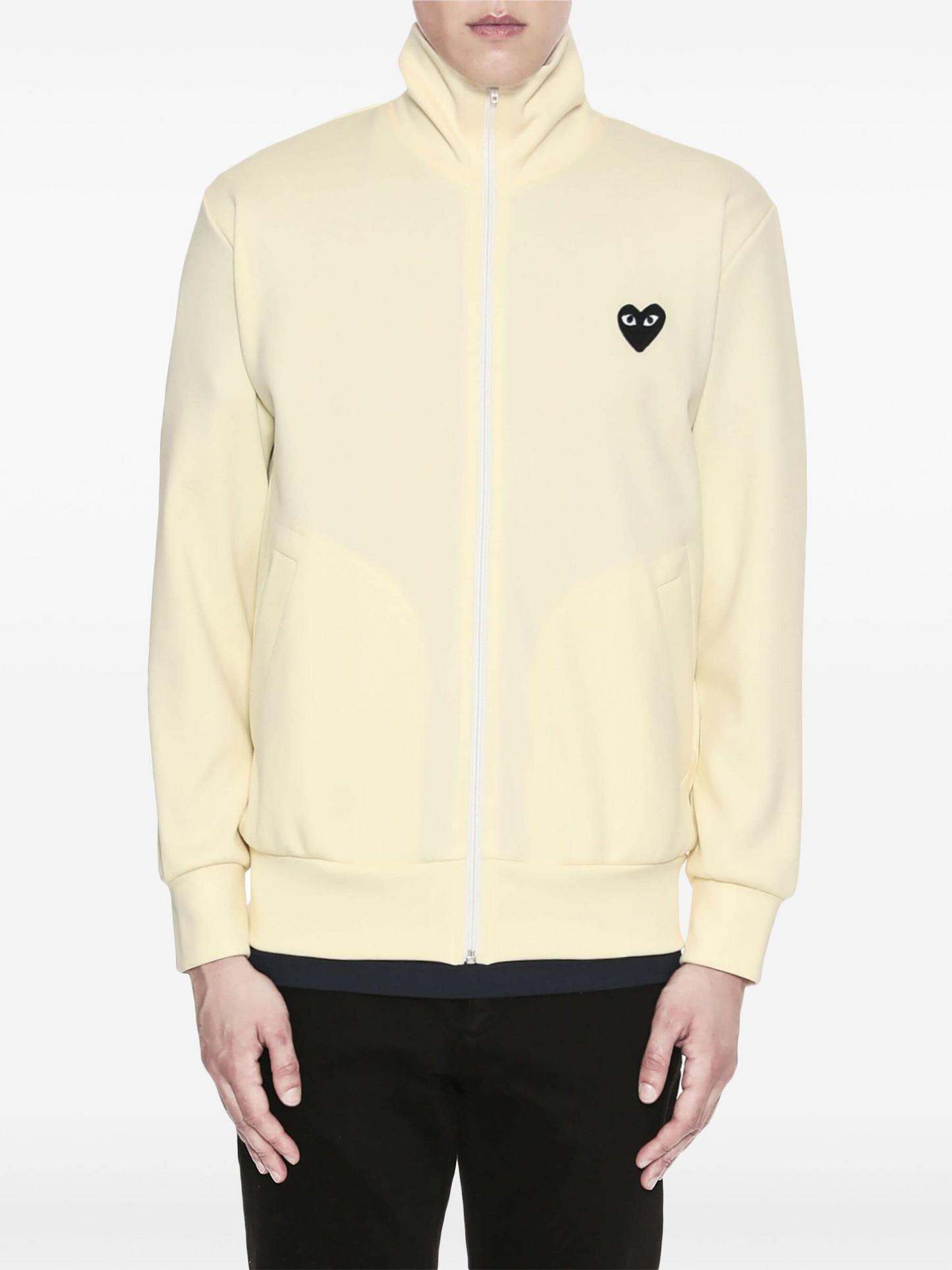 Sweat zippé Comme Des Garçons cream