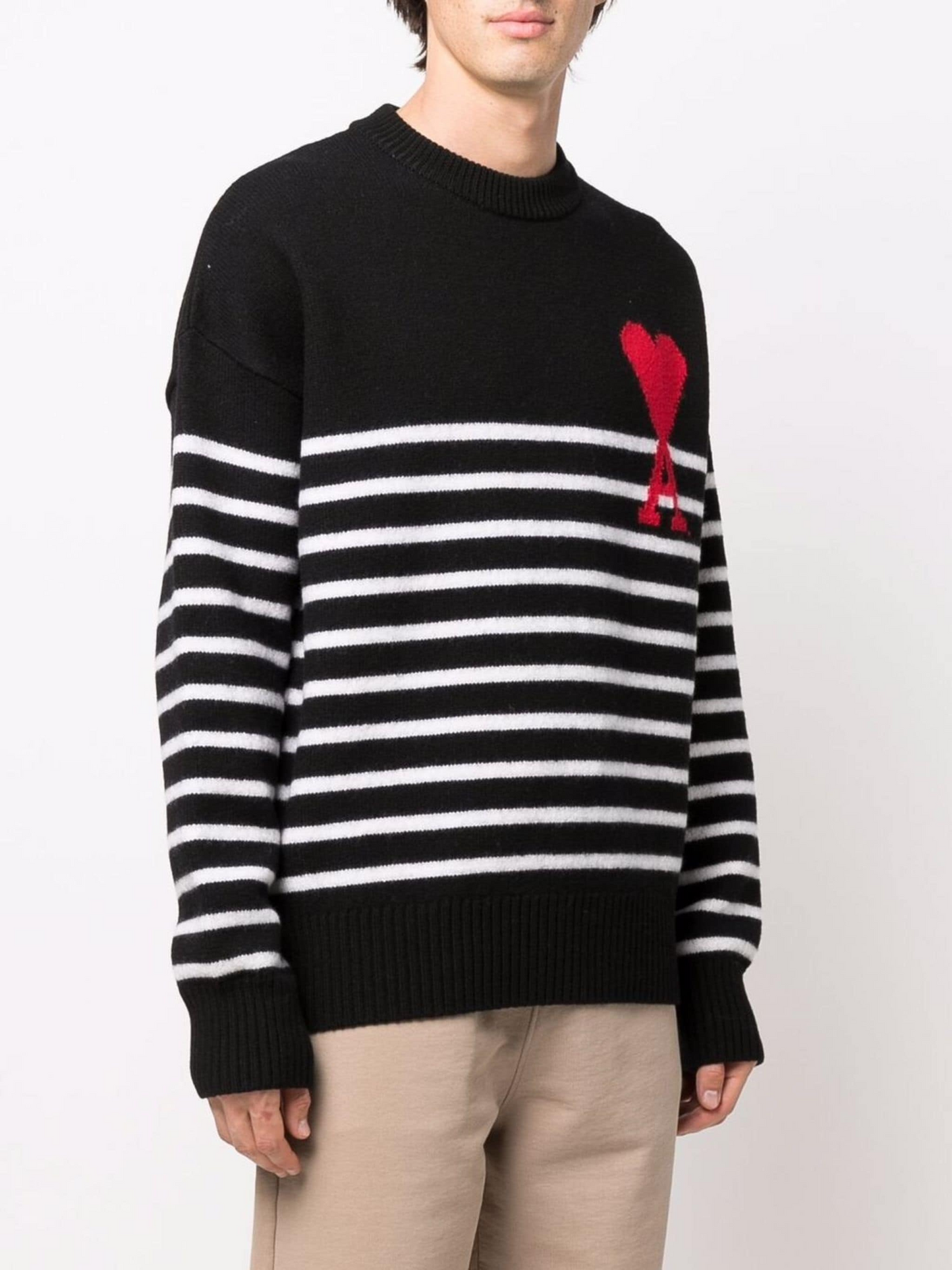 Pull AMI Paris Striped black