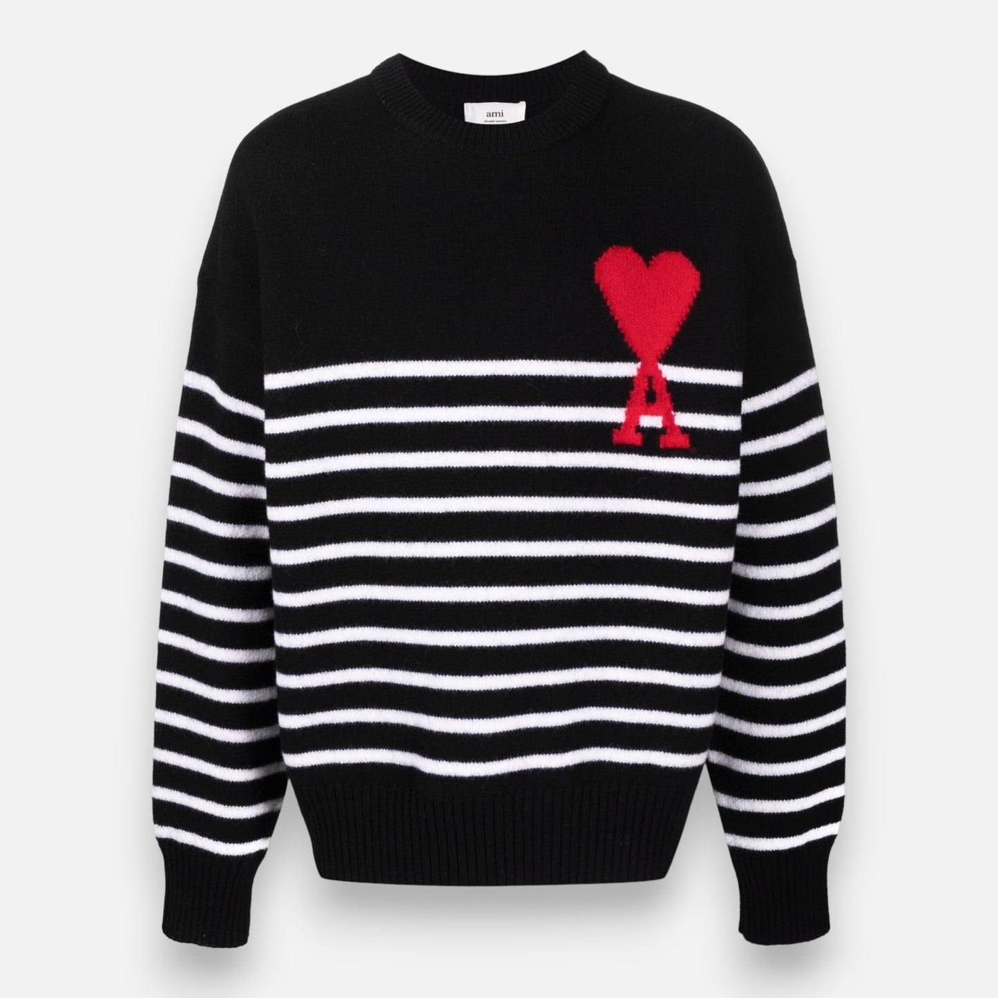 Pull AMI Paris Striped black