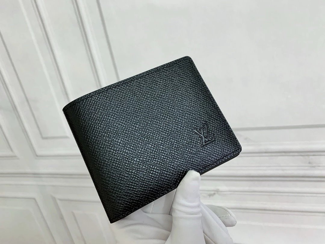 Portefeuille Louis Vuitton Cross Pattern Black