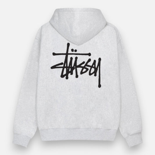 Sweat à Capuche Stussy Basic Gris